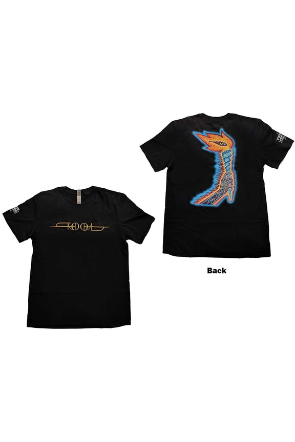 Tool Unisex T-Shirt The Torch (Back & Sleeve Print) (Small)