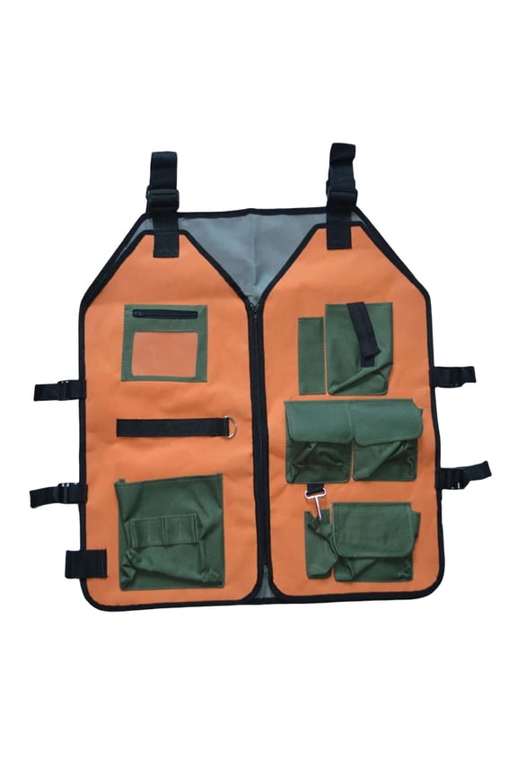 Tool Vest Electrician Electrician Work Vest for Carpenter Outdoor Household Yellow Green