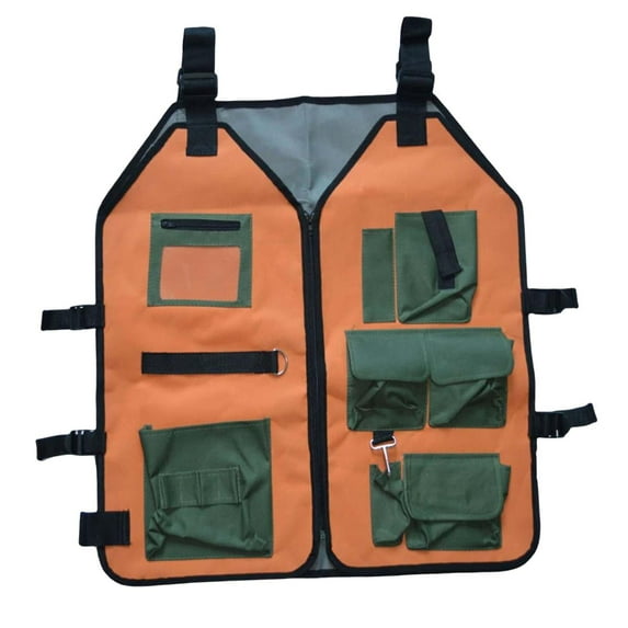 Tool Vest Electrician Electrician Work Vest for Carpenter Outdoor Household Yellow Green