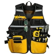 Tool Vest Electrician, Tool Vest for Men, Construction Tool Vest, 22 Pockets, ReflecWork Tool Vest for Men, Tool Vest for Carpenters, Adjustable Tool Vest, Tool Vest for Handyman