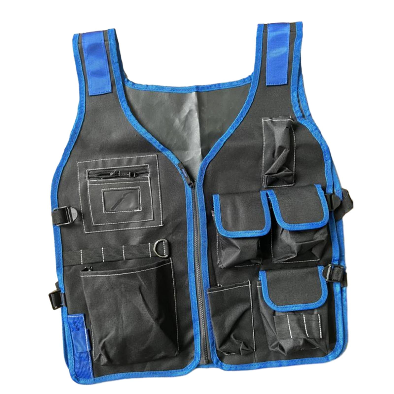 Tool Vest Electrician Work Vest Multi Pockets Hardware Tool Storage Bag Carpenter Vest