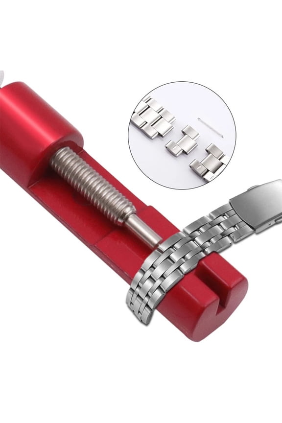 Tool Watch Link Remover Aluminum Alloy Band Kit Metal Pin Removal Set Watch Band Adjuster Watch Strap Bracelet Smile Home