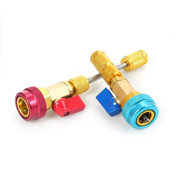 Tool kit,31 Pcs Quick Core Service Port Remover Valve Stem Valve Stem Kit Tool Set Tool With R134a Valve Core Air Conditioner Removal Tool Kit Low Pressure Low Pressure Valve Huiop