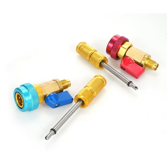 Tool kit,Quick Removal Tool Removal Tool With Remover Tool Set Quick Remover Tool Port Valve 31 Pcs R134a Valve Stem Kit Core Service Port Valve Stem Valve Core Air Wotao Multicolor