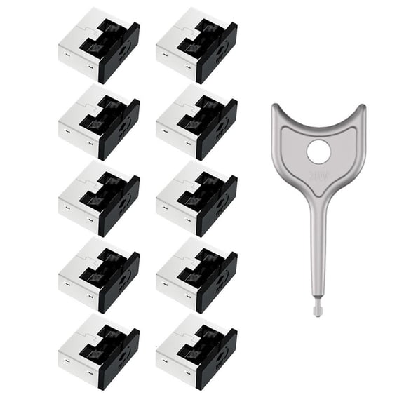 Tool less USB Port Cover Secure Lockable Cap USB Blocker for PC Laptop Devices