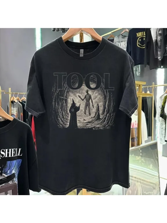 Tool shirt Tshirt, Tool Graphic Retro Style Black Unisex Tshirt Reprint KH14727