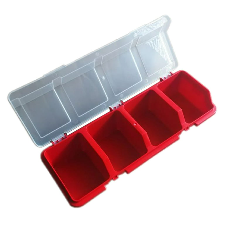 ToolBox Parts Storage Box Plastic Compartment with Cover Hardware Tool Box  Multi-Function Combination Classification Screw Box Components Sorting