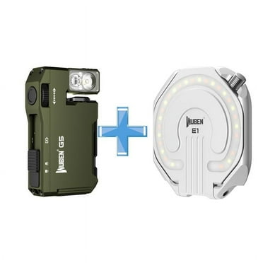 Premium Pocket-Sized Mini RGB Flashlight - 400LM Brightness Usb C Rechargeable Magnetic Clip Perfect For Gear Bags Work Backpacking