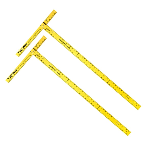 ToolPro Drywall T-Square Aluminum 48 Inch 2 Pack