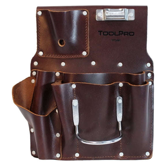 ToolPro 8 Pocket Drywall Hanging Pouch Oil Tanned Right Hand