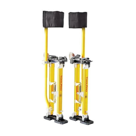 ToolPro Professional Grade Magnesium Stilts, 18-30 in. Drywall Stilts
