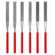 ToolTreaux 6pc Diamond Coated Flat File Set, 40 to 600 Grit