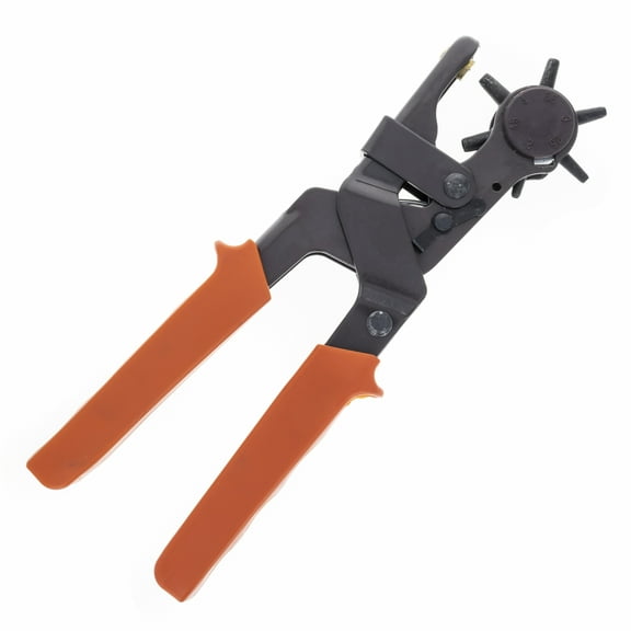 ToolTreaux 9 Inch Leather Hole Punch Heavy Duty Revolving Tool 2.0-4.5mm