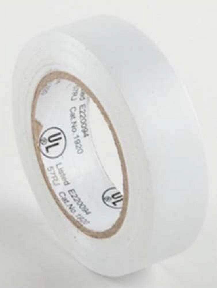 ToolUSA (10 Pack) White Electrical Tape 50' (15.2 m) Roll Length
