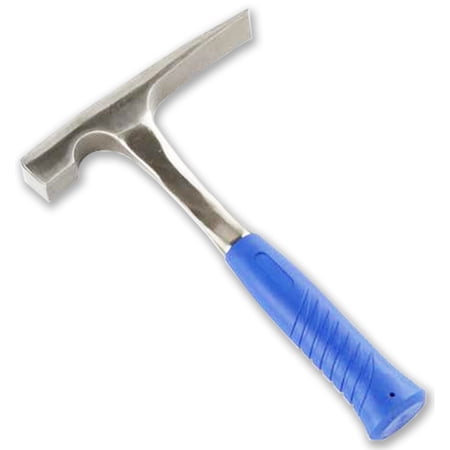 ToolUSA 12.5" (31.8 cm) Steel Brick Hammer with Chisel | Dual-Function Design | Ergonomic Grip | Perfect for Masonry & Brickwork | Model