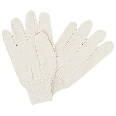 ToolUSA (12 Pairs) 8 Oz. Cotton Canvas Work Gloves | Men's Size Large | Clute Pattern | Knit Wrist | Great For Multi-Purpose Use
