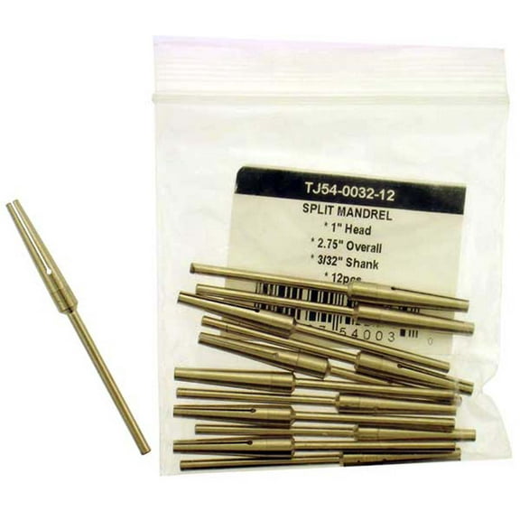 ToolUSA 12 Piece Split Shank Mandrels Set | 2.75" (7 cm) Length | Precision Crafting & Rotary Tool Enhancement