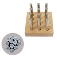 thumbnail image 1 of ToolUSA 12-Piece Zodiac Punch Set | Hardened Steel | ⅜" (0.95 cm) Designs | 3-¼" (8.3 cm) Length | Wooden Tray Included | Personalize Jewelry: Earrings, Bracelets, Rings & More, 1 of 1