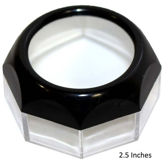 ToolUSA 2.5" (6.4 cm) 2X Octagonal Dome Magnifier Loupe | Enhanced Clarity & Illumination