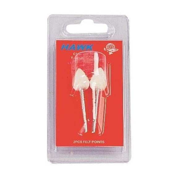 ToolUSA (2 Pack) 2 Piece Pointed Tip Felt Bobs Set | 3/32" (0.24 cm) Shank | Ideal for Jewelry & Crafts