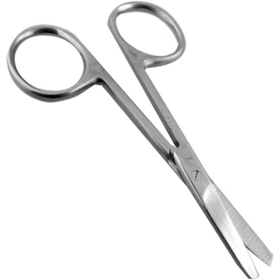 ToolUSA (2 Pack) 3.5" Baby Safety Scissors | Straight Blade with Rounded Tips | Ideal for Baby & Adult Grooming