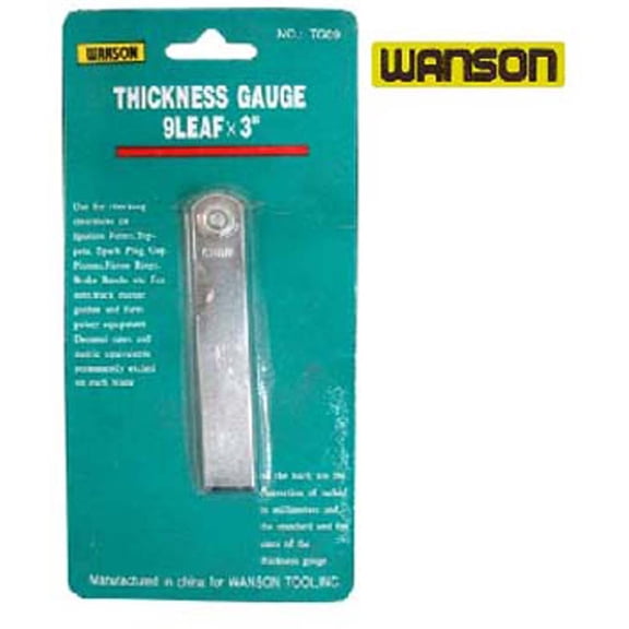 ToolUSA | 2 Pack | 3" (7.6 cm) Thickness Gauge with Dual Markings | 9-Leaf Precision Measurement | Lightweight Design