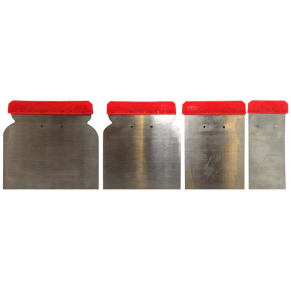 ToolUSA (2 Pack) Premium Metal Scraper Set | 1.75" - 4.5" (4.4 cm - 11.4 cm) Widths | Ergonomic Handles | Versatile & Essential for DIY & Professionals