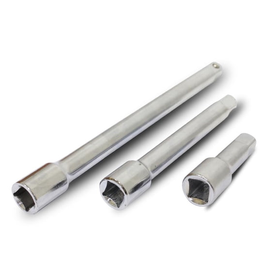 ToolUSA 3 Piece Extension Bar Set | 1/2" (1.27 cm) Drive | Varied Sizes: 3" , 6" , 9" Included