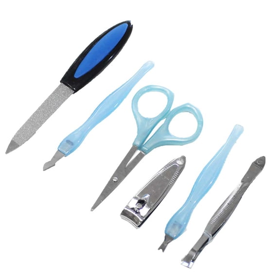 ToolUSA 6-Piece Professional Manicure & Grooming Kit | Stainless Steel & Plastic | Salon-Quality Results at Home