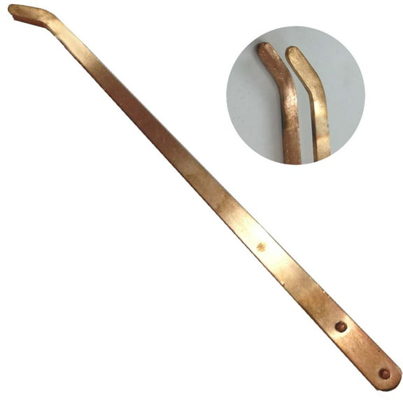 ToolUSA 8-3/4 Inch Curved Top Copper Tong For Caustic Substances - S8080