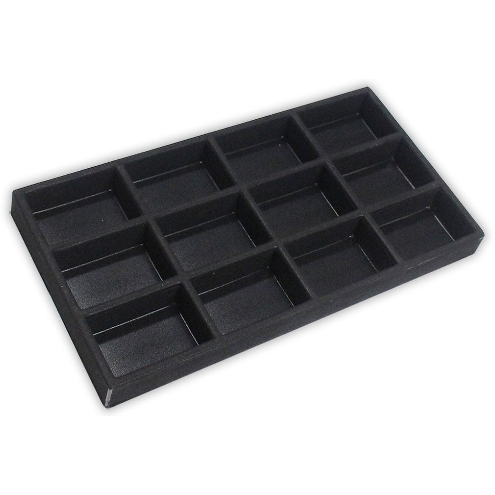ToolUSA Black Plastic Tray Insert | 12 Compartments | 2-1/8