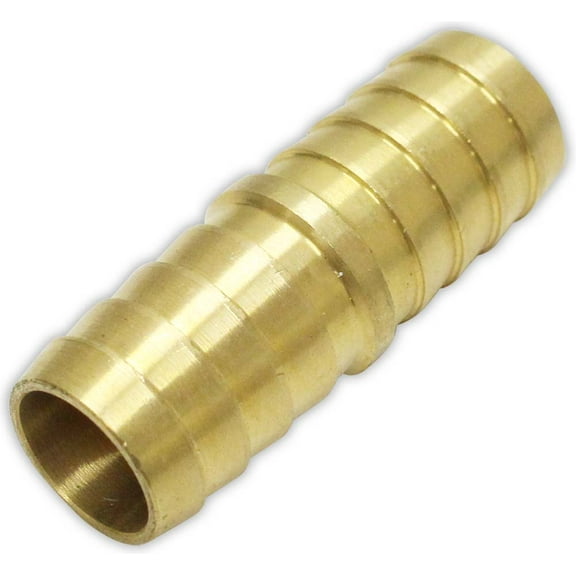 ToolUSA Brass Hose Connector | 5/8" (1.6 cm) to 5/8" (1.6 cm) Connections | 2" (5.1 cm) Length | Leak-Proof & Universal Fit