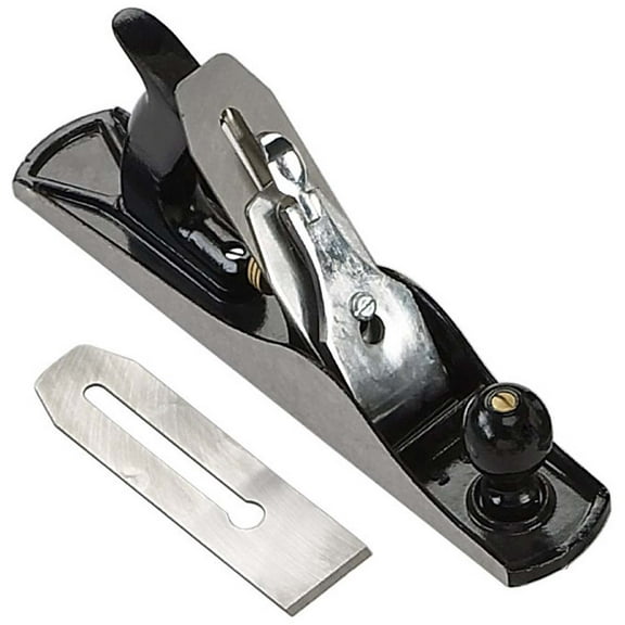 ToolUSA Carpenter's No. 5 Jack Plane | 14" (35.6 cm) Flat Base | 2-inch (5.1 cm) Tempered Steel Cutter | Epoxy Coated | Precision Cast Iron Base for Woodworking Excellence