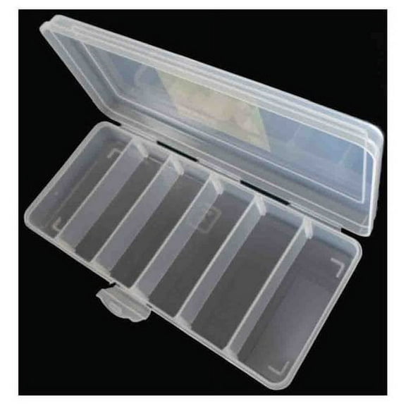 ToolUSA Clear Plastic Storage Box With Removable Dividers: TJ-48822