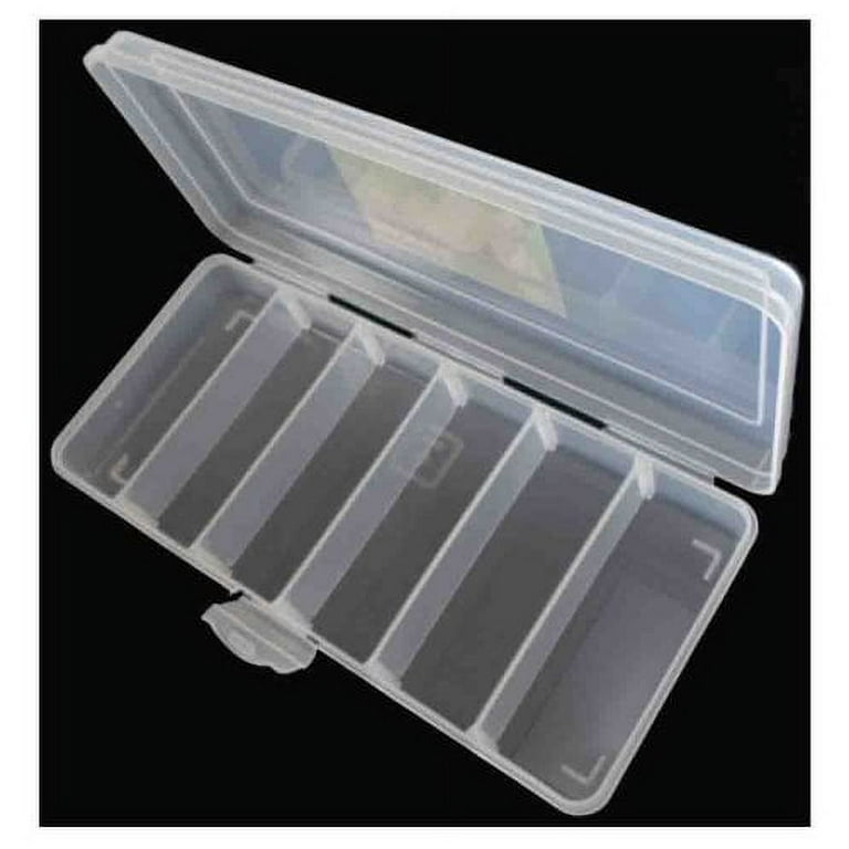 clear plastic storage box with dividers from