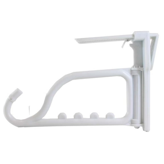 ToolUSA Expandable Over-the-door Hook | 4" x 6.5" (10.2 cm x 16.5 cm) | Multi-Hanger & Accessory Hook | Heavy-duty Plastic | Ideal for Storage & Laundry