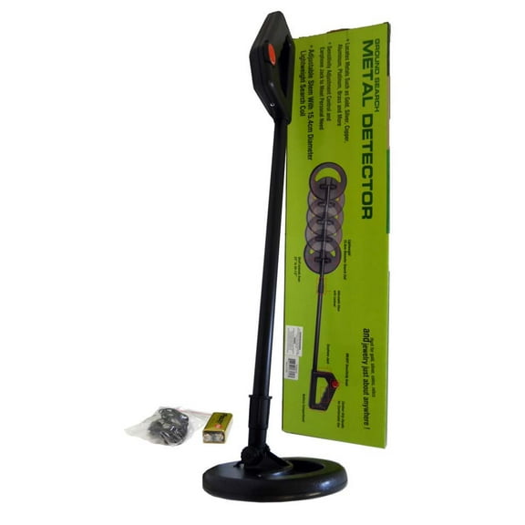 ToolUSA Ground Search Metal Detector | Lightweight Handheld Design | Adjustable Shaft 23"-34.5" (58.4 cm-87.6 cm) | High Sensitivity | Great For Treasure Hunting & Security
