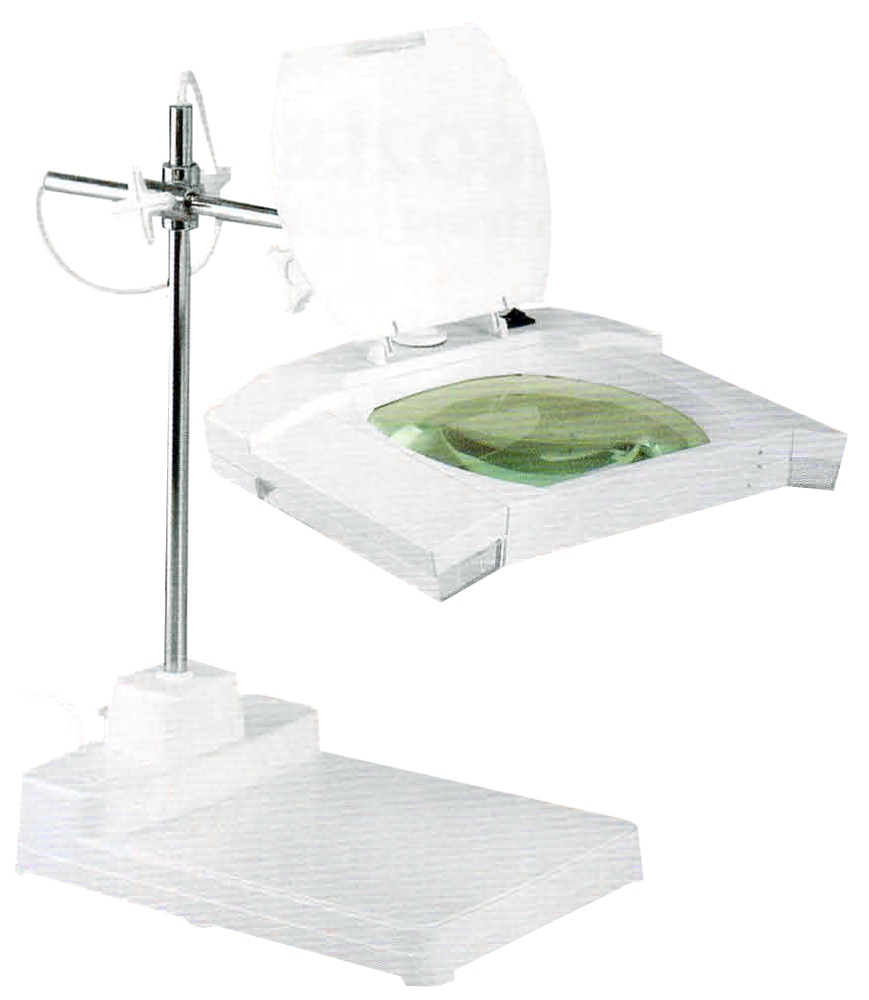 ToolUSA Professional 5 Diopter White Magnifier Lamp | 2.5 Magnification | Dual Fluorescent Lighting | Flexible 7" x 5.2" Clamp-on Design