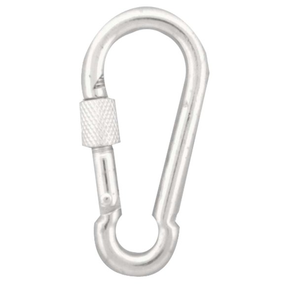 ToolUSA Steel Locking Snaphook | 3" (7.6 cm) Length | Secure Screw Cap Mechanism | Durable for Rigging & Multi-purpose Applications