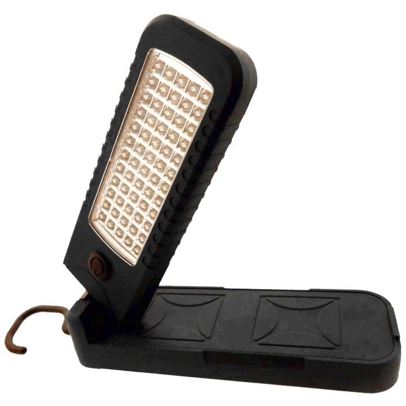 ToolUSA Think Tank Technology Dual-Function Light | 60 LED Worklight & 4 LED Flashlight | 360 Rotating Panel | Hook & Magnet Mount