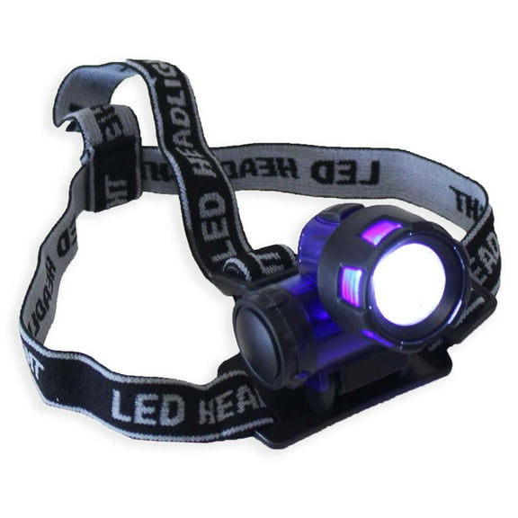 ToolUSA Ultra-Bright 1 Watt Headlamp | Adjustable Strap & Swivel Light | Versatile Attachment | Wide Beam LED | Requires 3 AAA Batteries