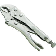 Toolbasix PC927-23 Locking Plier, 5 in OAL Curved Jaw, Drop Forged High Carbon Steel, Comfort Grip