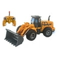 thumbnail image 1 of Toolbench Time! 1:30 RC Remote Control Bulldozer Construction Truck With 5 Channels - Yellow, 1 of 3