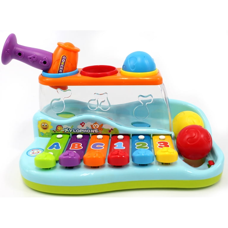 Toolbench Time! PlayWorld Rainbow Xylophone Piano - Pounding Bench
