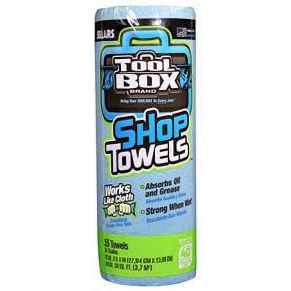 Toolbox Blue Shop Towels, 55Ct. Roll 1 Pack
