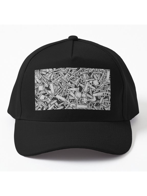 Toolbox DIY Tools Baseball Cap, Handyman Pattern Design, Everyday Casual Hat Style