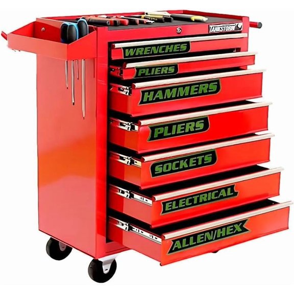 Toolbox Labels 12 count- Drawer Tags for Toolbox Organization, Tags for Tool Box Drawer
