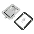 Toolbox Latch Flush Mount Locking Paddle Latch with 2 Keys for Trailer