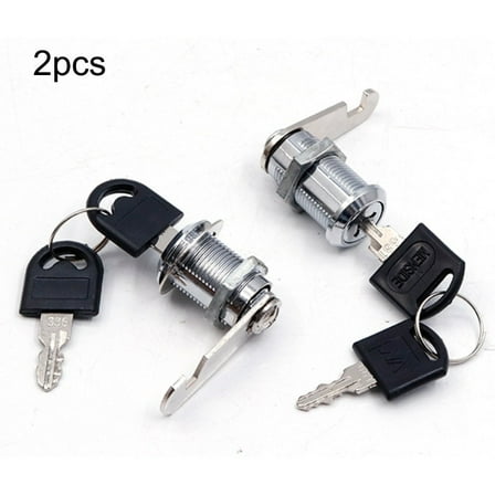 Toolbox Lock Replacement Lock Tubular Cam Lock Cabinet Locks with Keys (2 Pack)