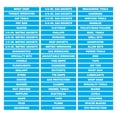 thumbnail image 1 of Toolbox Organizational Magnetic Labels Ultimate Set by DCM Solutions (Cyan, 0.5"H x 4.5"W), 1 of 2